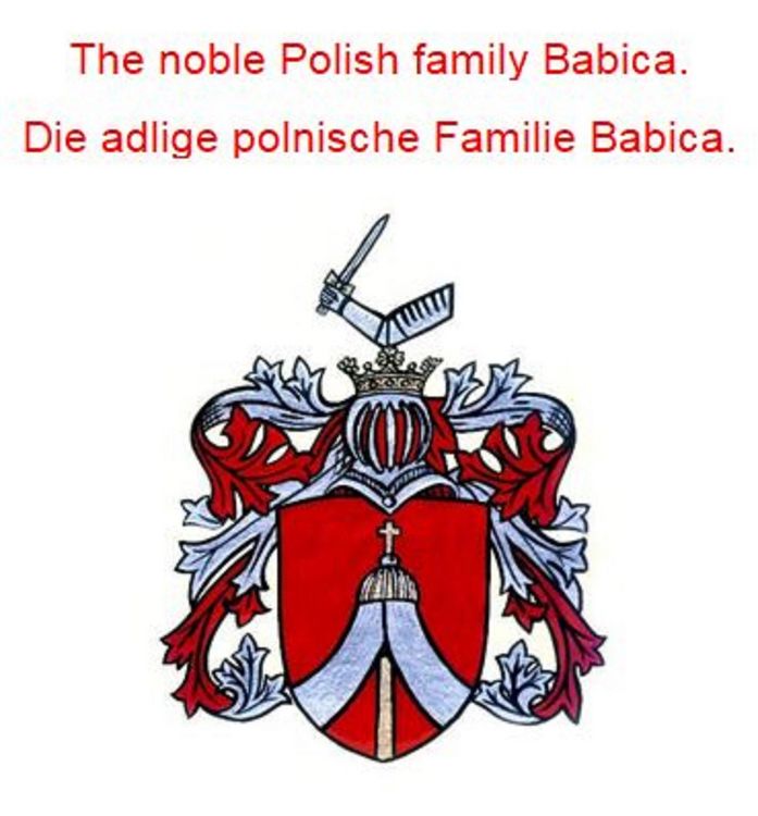 Produktbild: The noble Polish family Babica. Die adlige polnische Familie Babica.