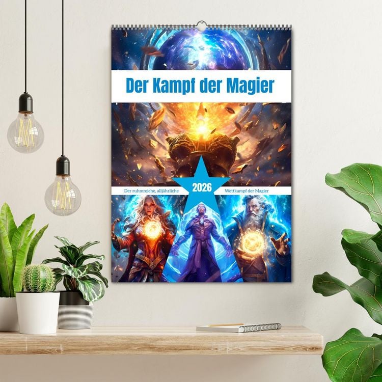 Produktbild: Der Kampf der Magier (Wandkalender 2026 DIN A2 hoch), CALVENDO Monatskalender