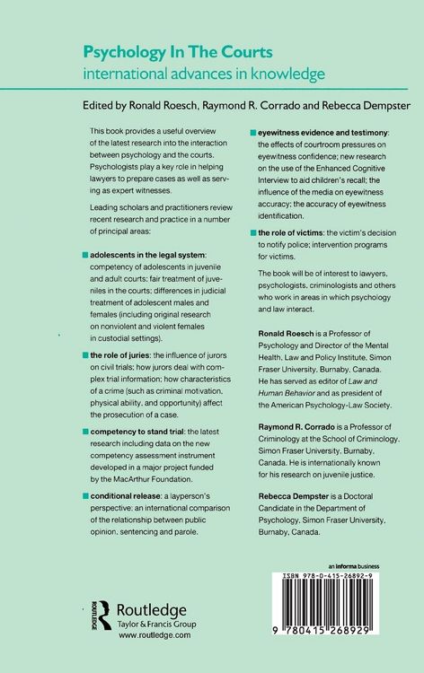 Produktbild: Psychology in the Courts