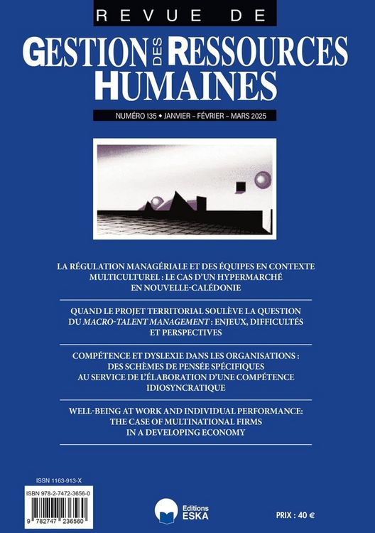 Produktbild: Revue Gestion des Ressources Humaines N.135