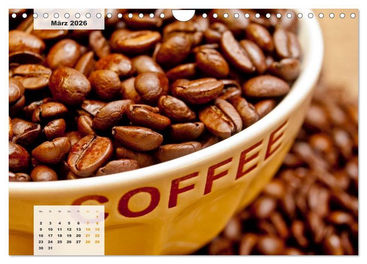 Produktbild: KAFFEE 2026 (Wandkalender 2026 DIN A4 quer), CALVENDO Monatskalender