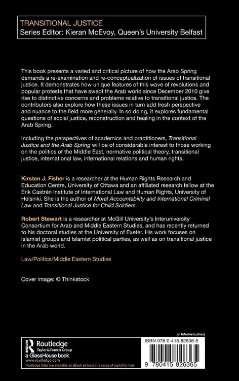 Produktbild: Transitional Justice and the Arab Spring