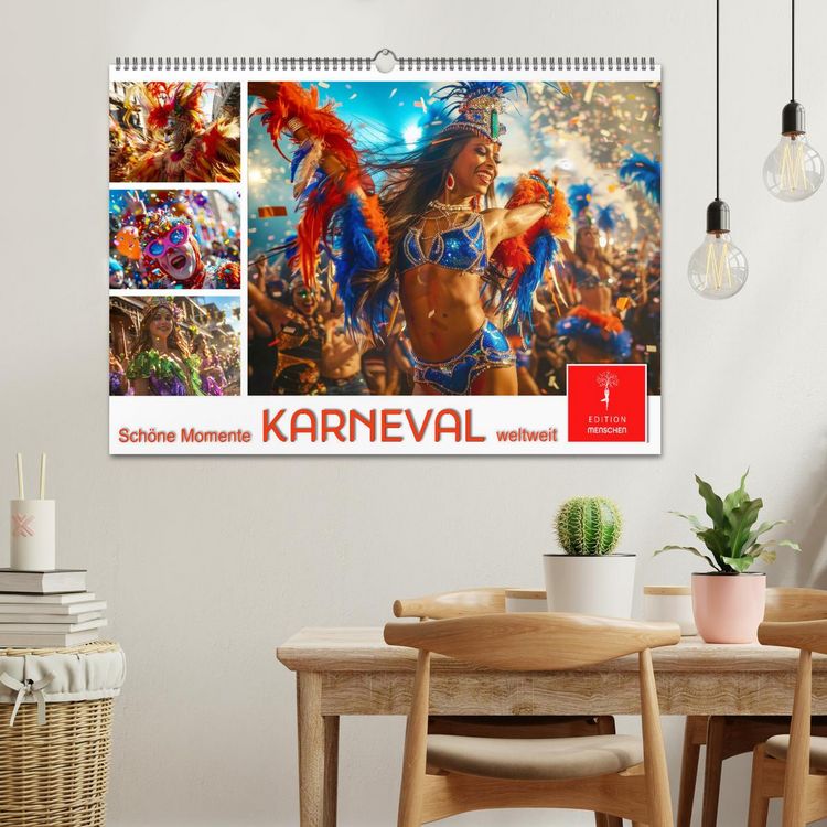 Produktbild: Karneval - sch&ouml;ne Momente weltweit (Wandkalender 2026 DIN A2 quer), CALVENDO Monatskalender