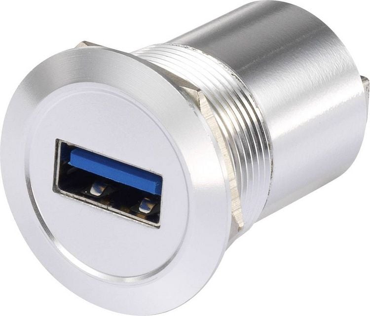 Produktbild: TRU Components USB-08 USB-Einbaubuchse 3.0 Buchse, Einbau Inhalt: 1St.