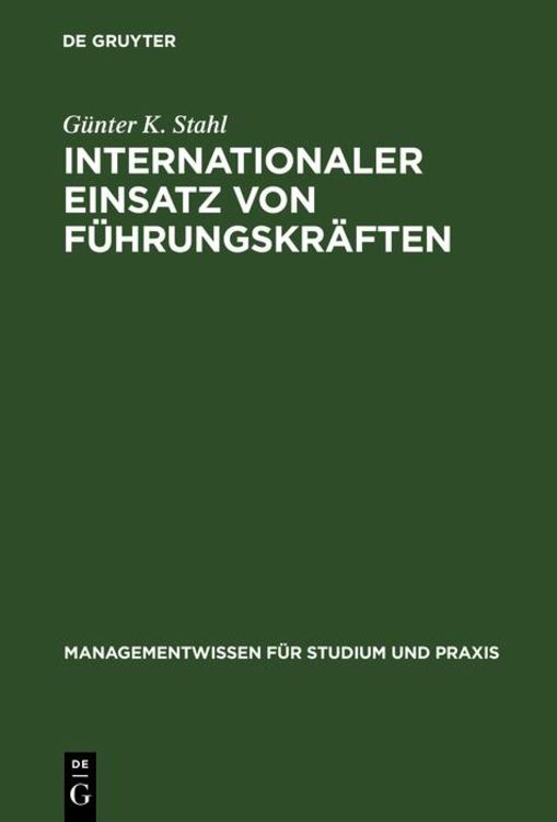 Produktbild: Internationaler Einsatz von Führungskräften
