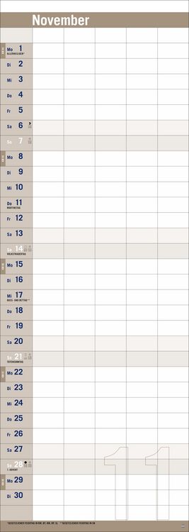 Produktbild: Allround-Familienplaner Vertical Kalender 2027