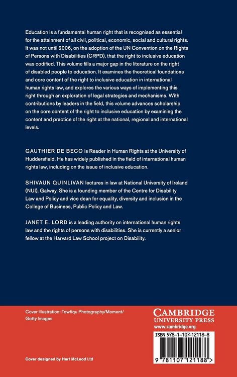 Produktbild: The Right to Inclusive Education in International Human Rights Law