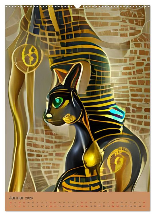 Produktbild: Altes &Auml;gypten - Computertr&auml;ume aus der KI (hochwertiger Premium Wandkalender 2026 DIN A2 hoch), Kunstdruck in Hochglanz
