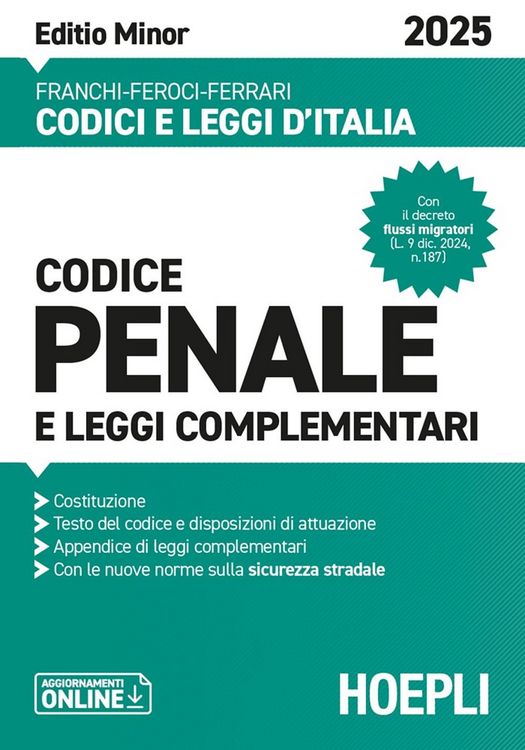 Produktbild: Codice penale e leggi complementari. Ediz. Minor 2025