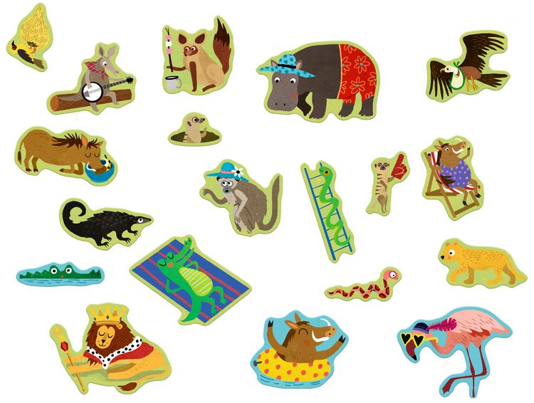 Produktbild: Wimmel-Stickerwelt: Wilde Tiere