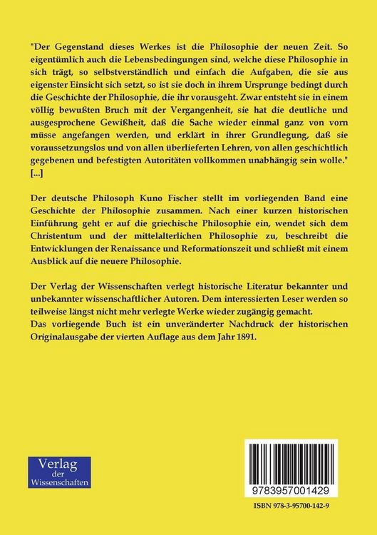 Produktbild: Einleitung in die Geschichte der neueren Philosophie