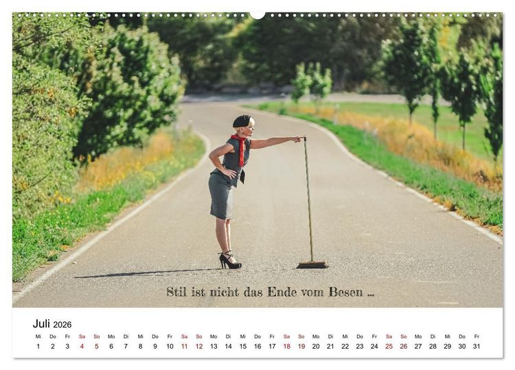 Produktbild: RAUSGEPUTZT UND GLATTGESPIEGELT (Wandkalender 2026 DIN A2 quer), CALVENDO Monatskalender