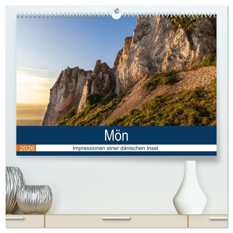 Produktbild: M&ouml;n, Impressionen einer d&auml;nischen Insel (hochwertiger Premium Wandkalender 2026 DIN A2 quer), Kunstdruck in Hochglanz