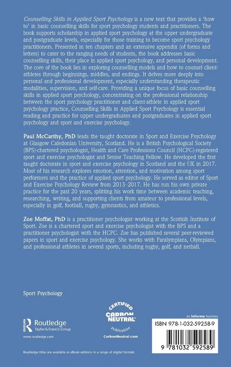 Produktbild: Counselling Skills in Applied Sport Psychology
