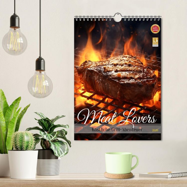 Produktbild: Meat Lovers - K&ouml;stliche Grill Abenteuer (Wandkalender 2026 DIN A4 hoch), CALVENDO Monatskalender