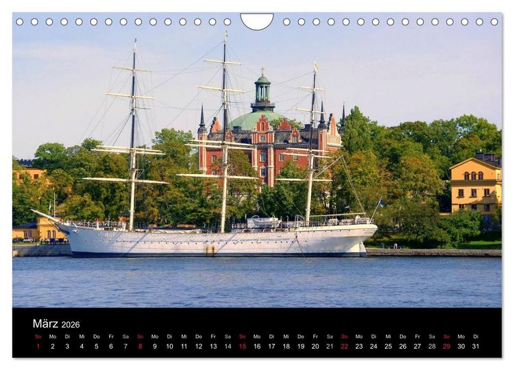 Produktbild: Sommer in Stockholm 2026 (Wandkalender 2026 DIN A4 quer), CALVENDO Monatskalender