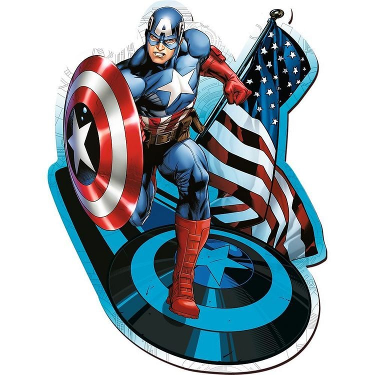 Produktbild: Holz Puzzle 160 Marvel Avengers - Captain America