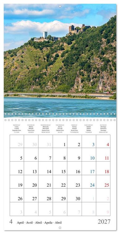 Produktbild: Castles and Palaces in the Middle Rhine Valley (Wall Calendar 2027 12 &times; 12 Inch) CALVENDO 12 Month Wall Calendar