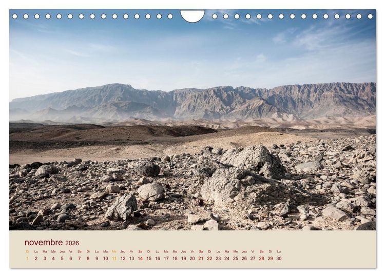 Produktbild: Entre pierres et sable (Calendrier mural 2026 DIN A4 vertical), CALVENDO calendrier mensuel