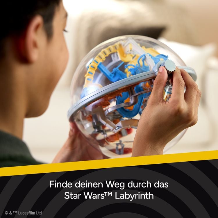 Produktbild: Perplexus Star Wars - The Mandalorian, 3D-Kugellabyrinth mit 80 Hindernissen