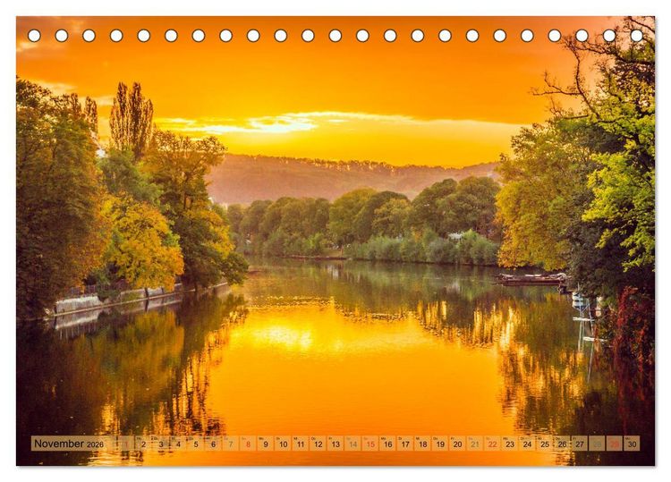 Produktbild: T&uuml;bingen - Impressionen aus der Universit&auml;tsstadt (Tischkalender 2026 DIN A5 quer), CALVENDO Monatskalender