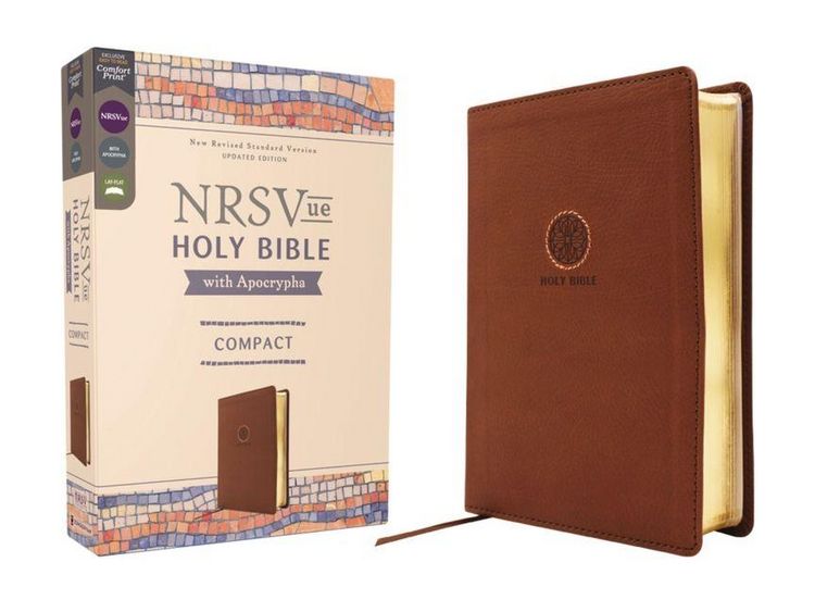 Produktbild: NRSVue, Holy Bible with Apocrypha, Compact, Leathersoft, Brown, Comfort Print