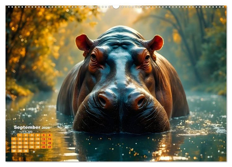 Produktbild: Wildlife im Fokus - Begegnungen auf Augenh&ouml;he (Wandkalender 2026 DIN A2 quer), CALVENDO Monatskalender