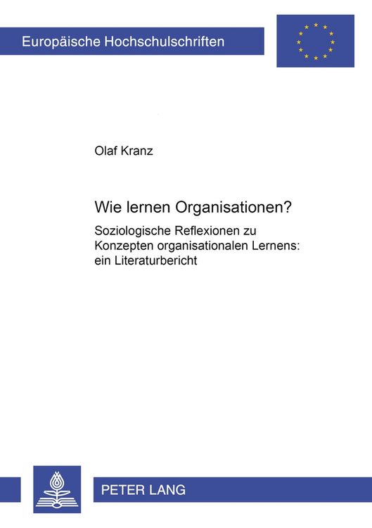 Produktbild: Wie lernen Organisationen?