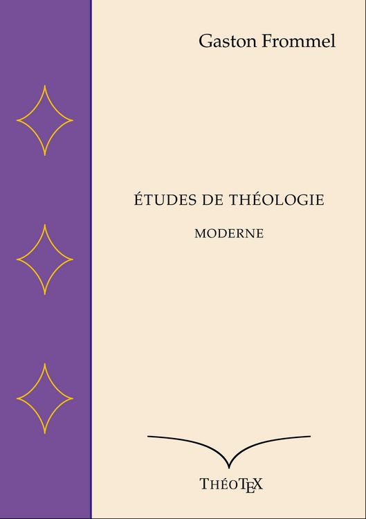 Produktbild: &Eacute;tudes de Th&eacute;ologie Moderne