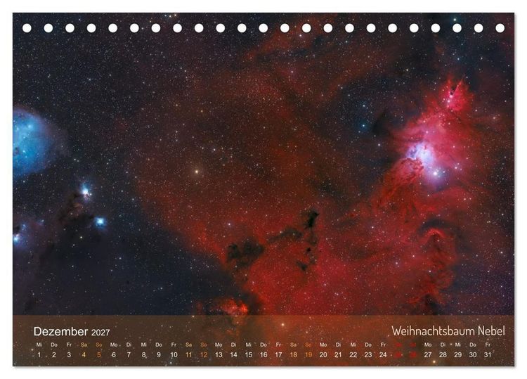 Produktbild: Deep Sky Kalender (Tischkalender 2027 DIN A5 quer), CALVENDO Monatskalender