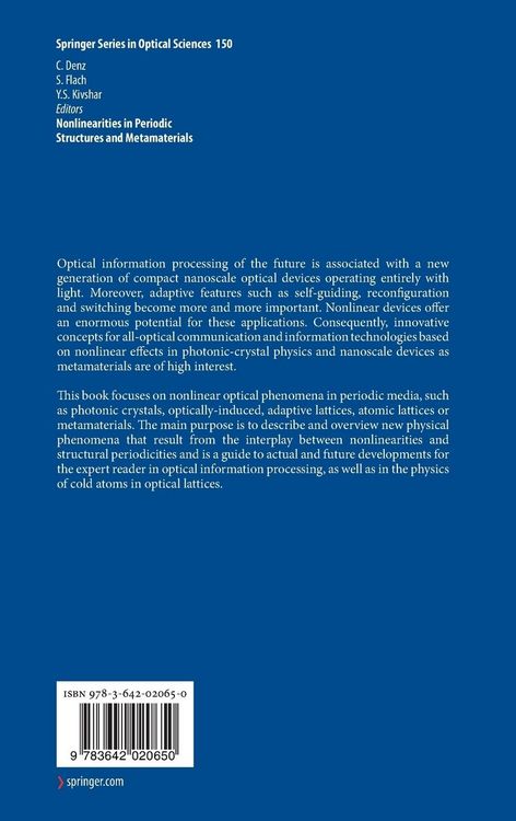 Produktbild: Nonlinearities in Periodic Structures and Metamaterials