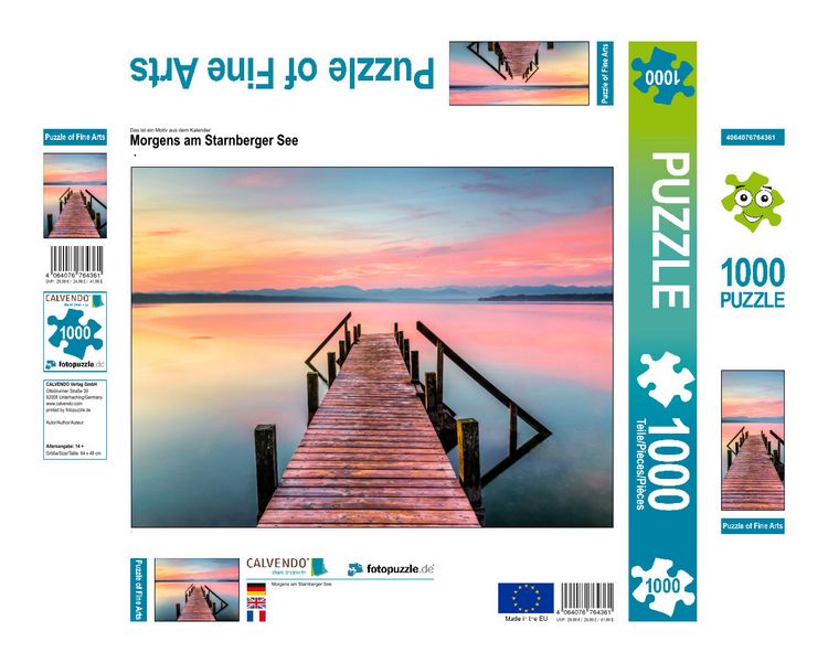 Produktbild: CALVENDO Puzzle Morgens am Starnberger See | 1000 Teile Lege-Gr&ouml;&szlig;e 64x48cm Foto-Puzzle f&uuml;r gl&uuml;ckliche Stunden