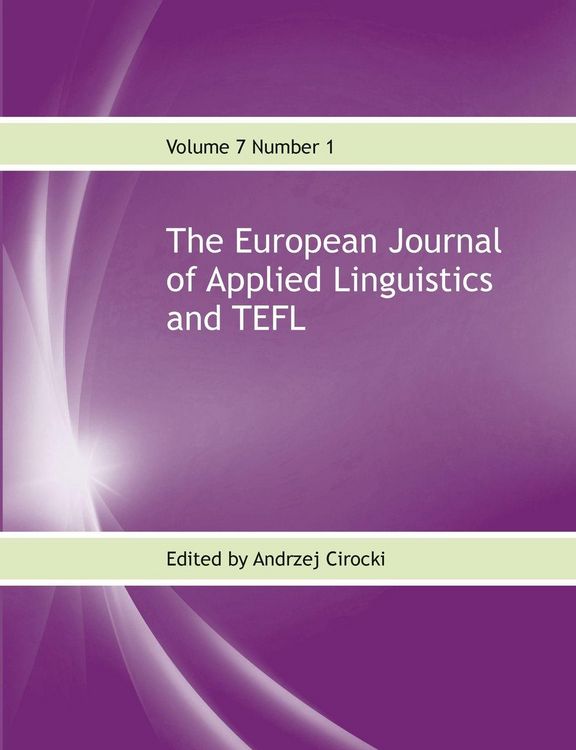 Produktbild: The European Journal of Applied Linguistics and TEFL Volume 7 Number 1