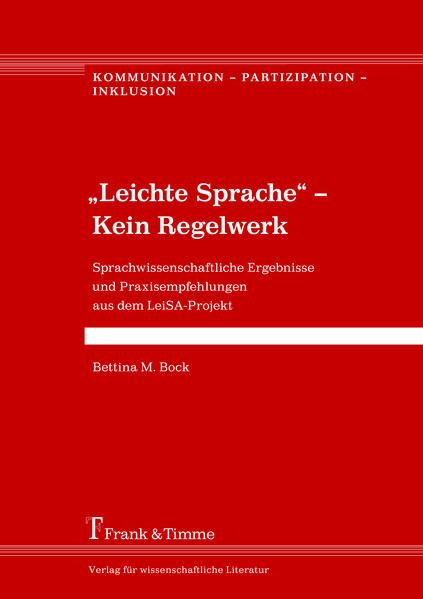 Produktbild: &bdquo;Leichte Sprache&ldquo; &ndash; Kein Regelwerk