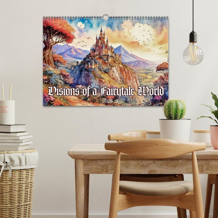 Produktbild: Visions of a Fairytale World (Wall Calendar 2026 DIN A3 landscape), CALVENDO 12 Month Wall Calendar
