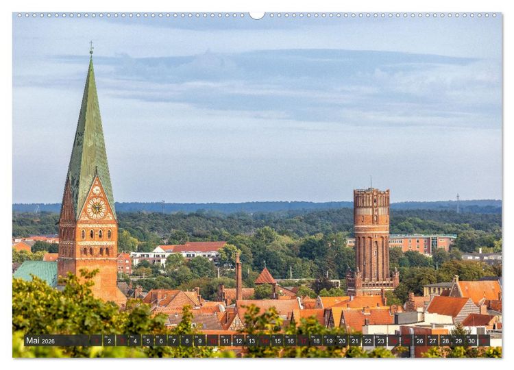 Produktbild: L&uuml;neburg - Die Salz- und Hansestadt (hochwertiger Premium Wandkalender 2026 DIN A2 quer), Kunstdruck in Hochglanz