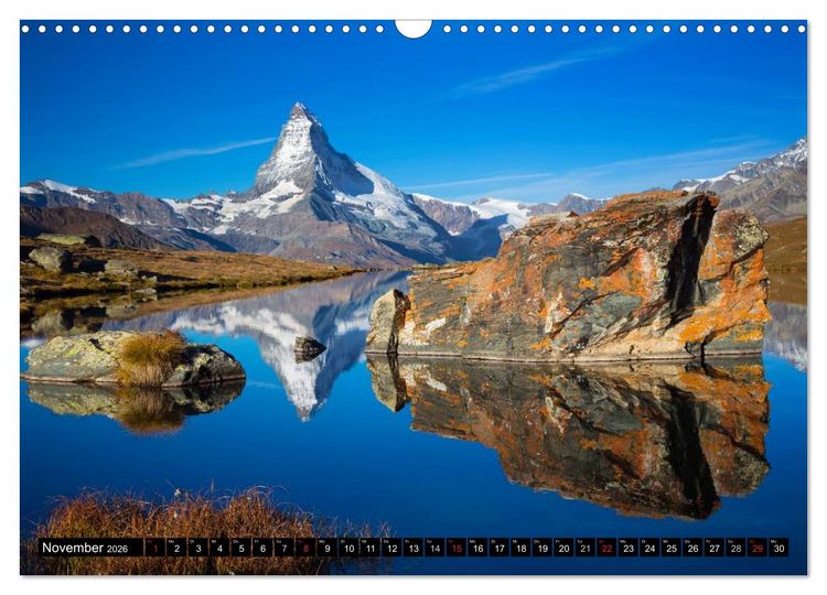 Produktbild: Schweizer Alpen. Natur und Landschaften (Wandkalender 2026 DIN A3 quer), CALVENDO Monatskalender