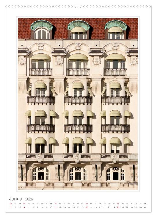 Produktbild: Architektur. eindrucksvolle Fassaden (Wandkalender 2026 DIN A2 hoch), CALVENDO Monatskalender
