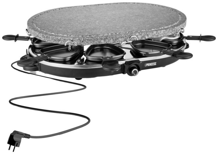 Produktbild: Princess 162720 Raclette 8Pf&auml;nnchen Schwarz