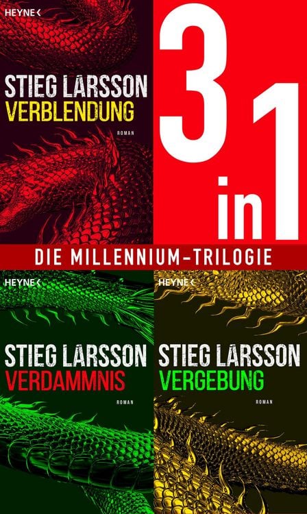 Produktbild: Die Millennium-Saga 1-3: Verblendung / Verdammnis / Vergebung (3in1-Bundle)