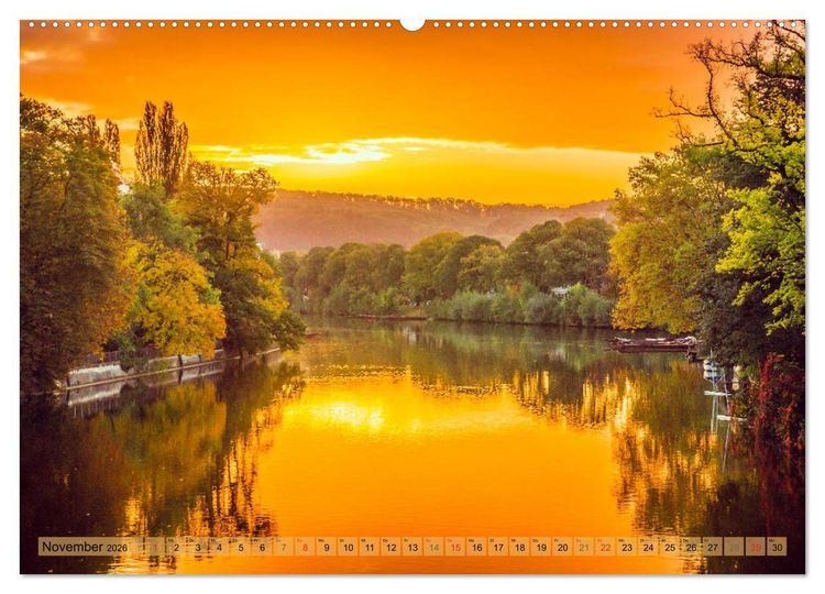 Produktbild: T&uuml;bingen - Impressionen aus der Universit&auml;tsstadt (hochwertiger Premium Wandkalender 2026 DIN A2 quer), Kunstdruck in Hochglanz