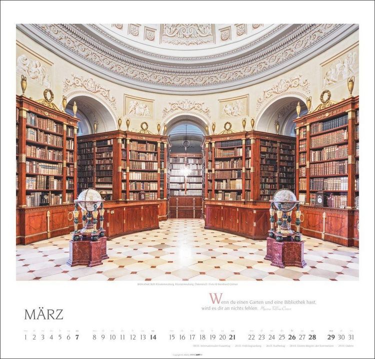 Produktbild: Welt der Bibliotheken Kalender 2027