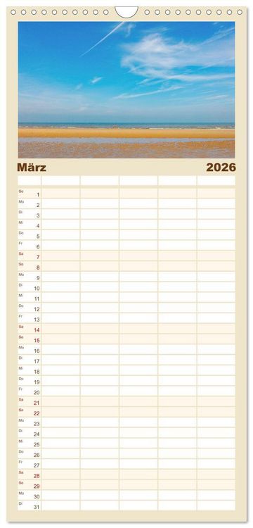 Produktbild: Familienplaner 2026 - Belgien - Grafschaft Flandern mit 5 Spalten (Wandkalender, 21 x 45 cm) CALVENDO