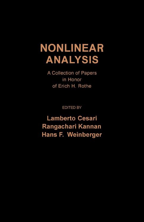 Produktbild: Nonlinear Analysis