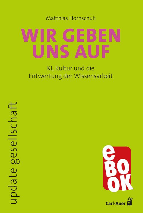 Produktbild: Wir geben uns auf