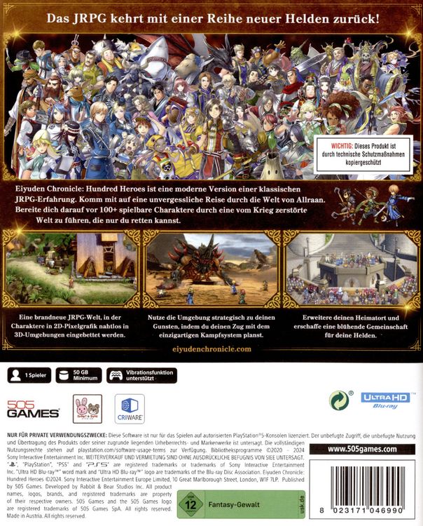 Produktbild: Eiyuden Chronicles - Hundred Heroes