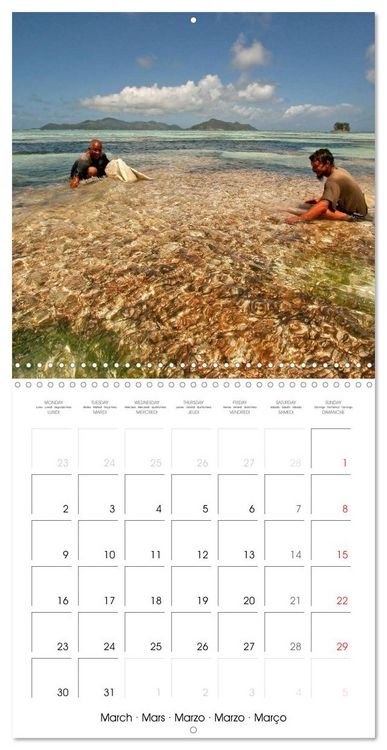 Produktbild: dream beaches - Seychelles (Wall Calendar 2026 12 &times; 12 Inch) CALVENDO 12 Month Wall Calendar