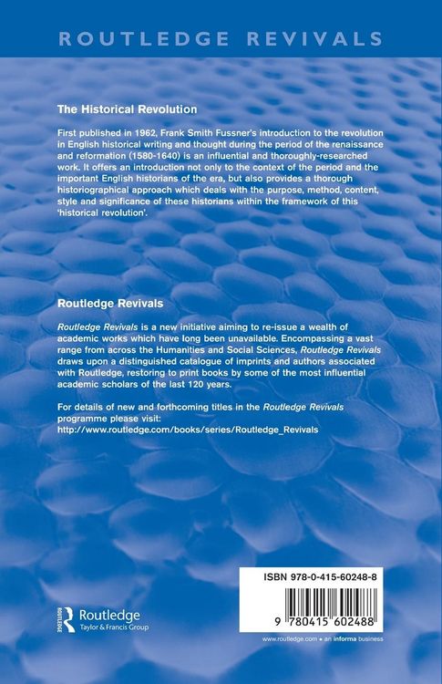 Produktbild: The Historical Revolution (Routledge Revivals)