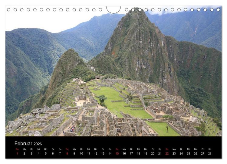 Produktbild: Machu Picchu - Peru (Wandkalender 2026 DIN A4 quer), CALVENDO Monatskalender