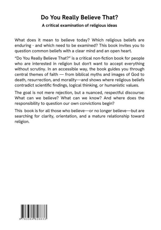 Produktbild: Do you really believe that?
